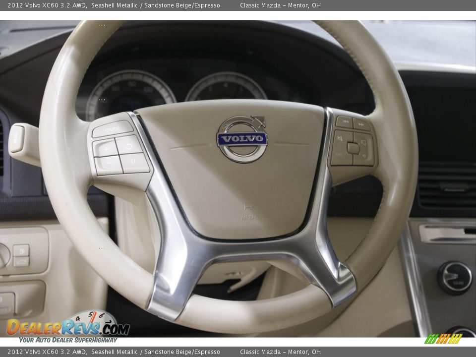 2012 Volvo XC60 3.2 AWD Seashell Metallic / Sandstone Beige/Espresso Photo #7