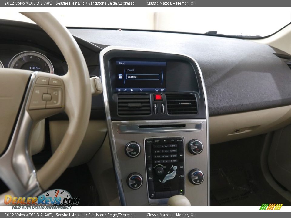 2012 Volvo XC60 3.2 AWD Seashell Metallic / Sandstone Beige/Espresso Photo #9