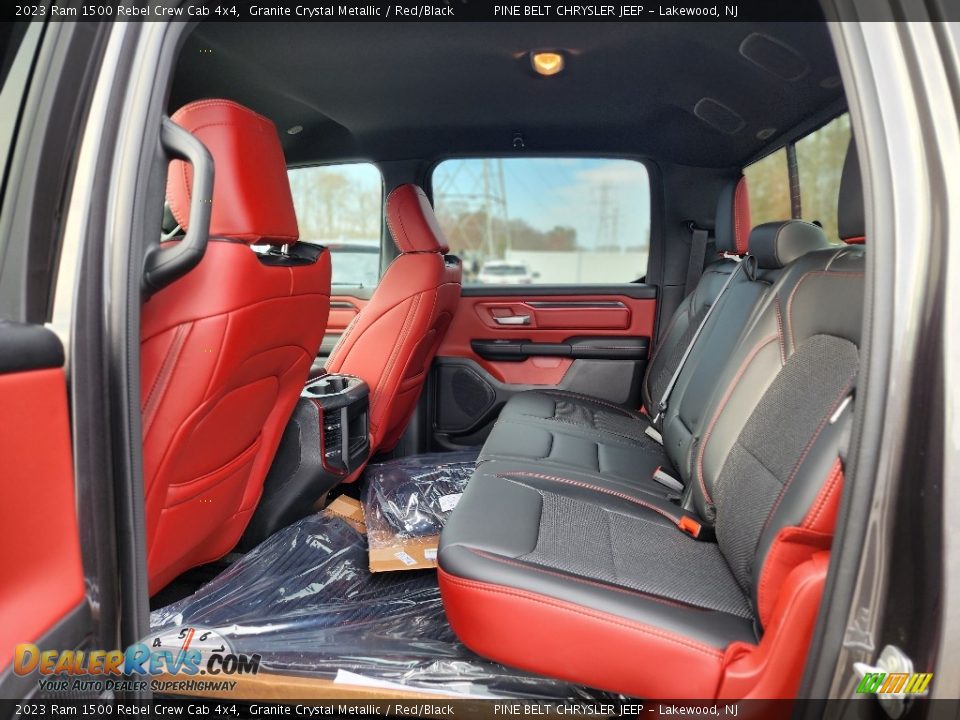 Rear Seat of 2023 Ram 1500 Rebel Crew Cab 4x4 Photo #7