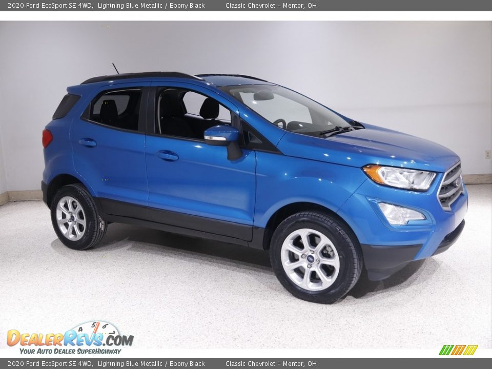 2020 Ford EcoSport SE 4WD Lightning Blue Metallic / Ebony Black Photo #1