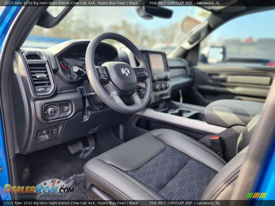 Front Seat of 2023 Ram 1500 Big Horn Night Edition Crew Cab 4x4 Photo #13