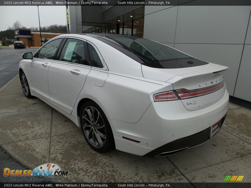 2020 Lincoln MKZ Reserve AWD White Platinum / Ebony/Terracotta Photo #3