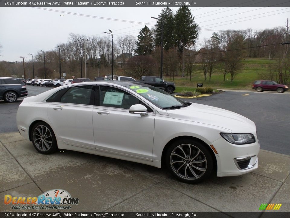 White Platinum 2020 Lincoln MKZ Reserve AWD Photo #7