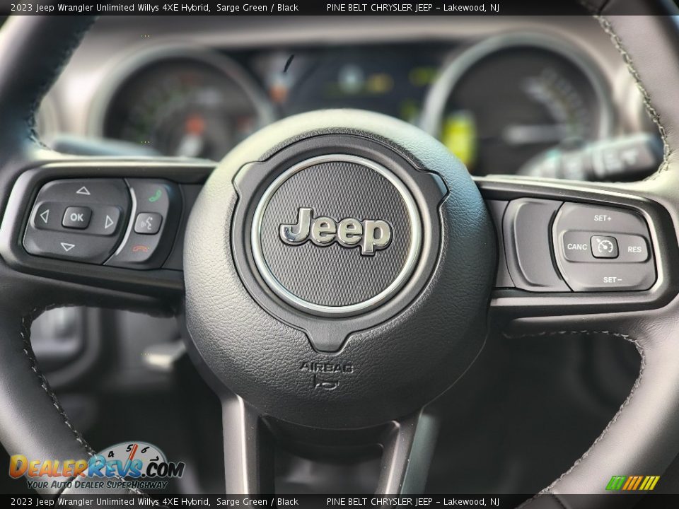 2023 Jeep Wrangler Unlimited Willys 4XE Hybrid Steering Wheel Photo #10