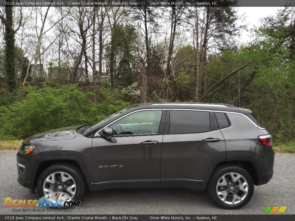 2018 Jeep Compass Limited 4x4 Granite Crystal Metallic / Black/Ski Gray Photo #1