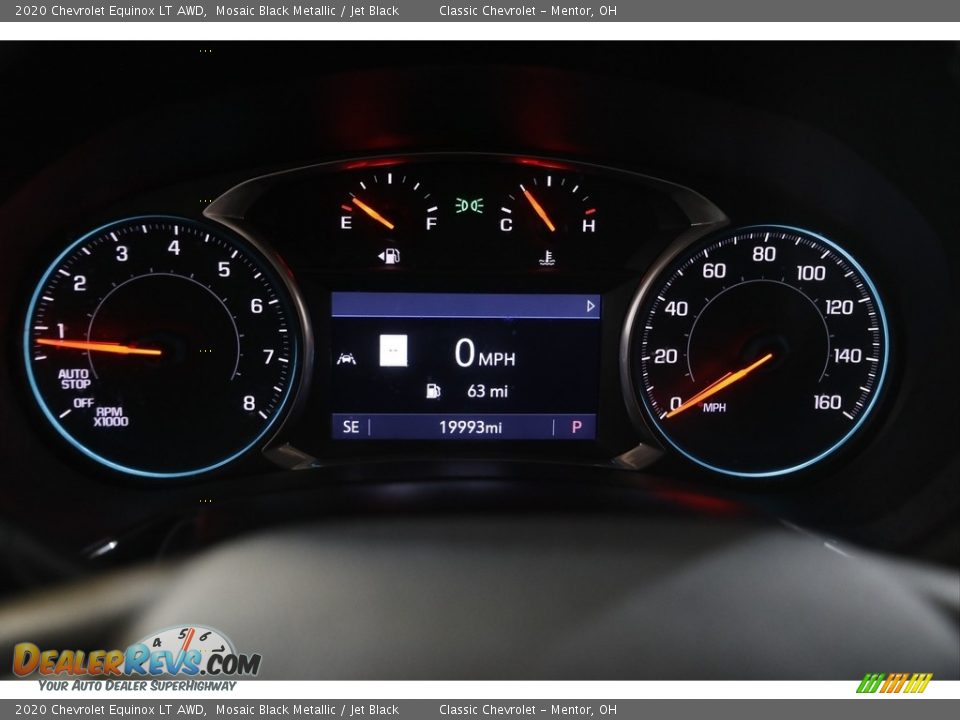 2020 Chevrolet Equinox LT AWD Mosaic Black Metallic / Jet Black Photo #8