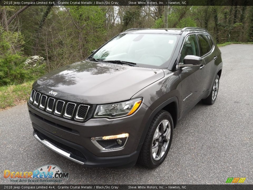 2018 Jeep Compass Limited 4x4 Granite Crystal Metallic / Black/Ski Gray Photo #2