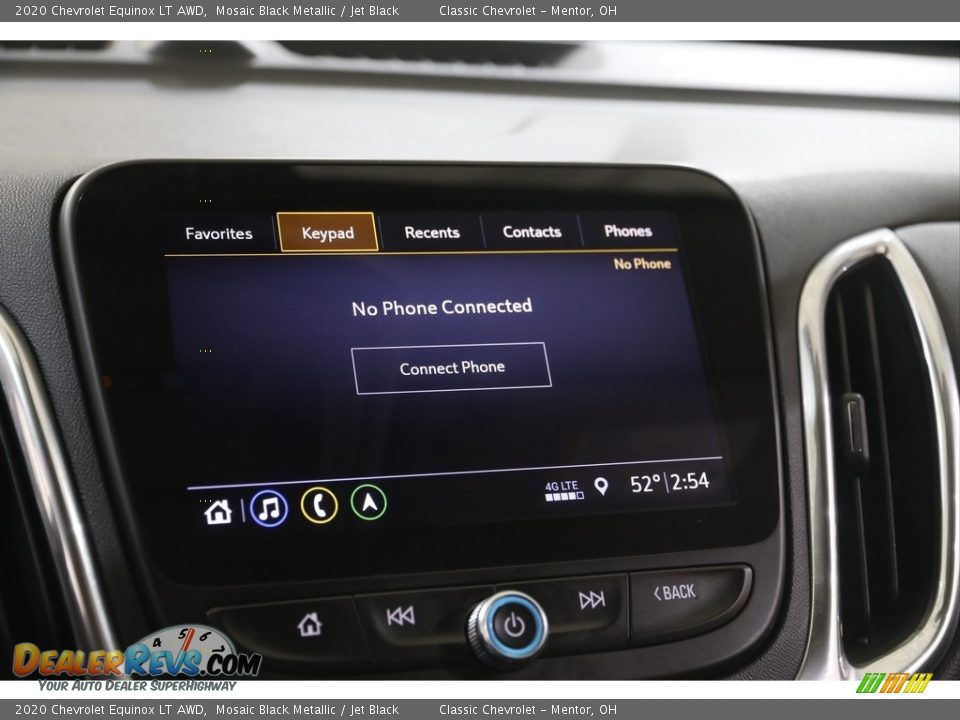 2020 Chevrolet Equinox LT AWD Mosaic Black Metallic / Jet Black Photo #11