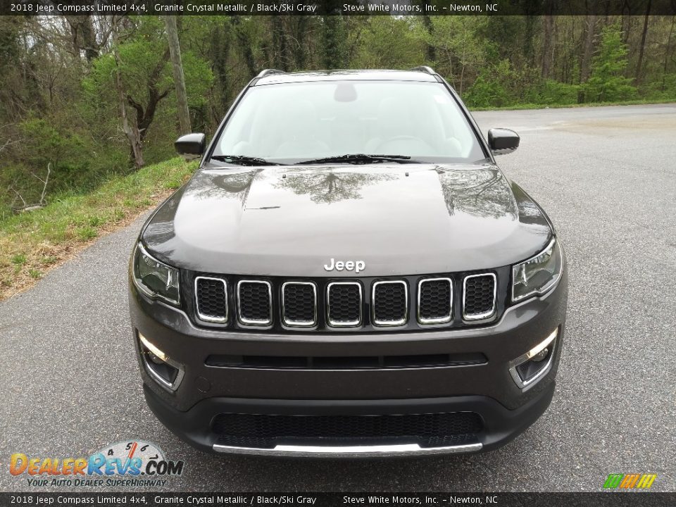 2018 Jeep Compass Limited 4x4 Granite Crystal Metallic / Black/Ski Gray Photo #3