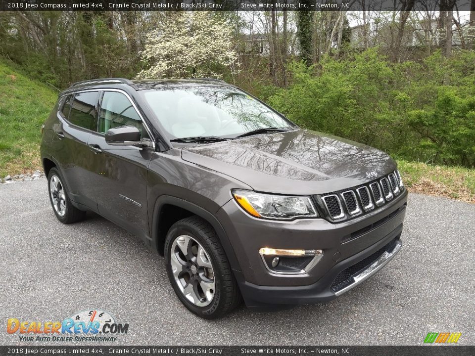 2018 Jeep Compass Limited 4x4 Granite Crystal Metallic / Black/Ski Gray Photo #4