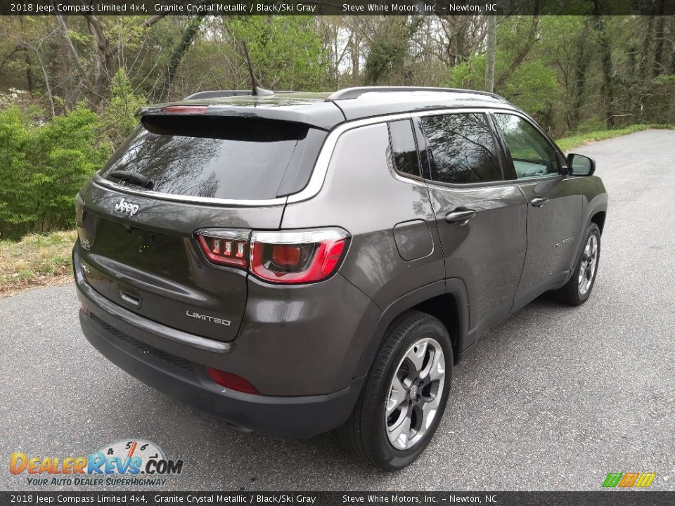 2018 Jeep Compass Limited 4x4 Granite Crystal Metallic / Black/Ski Gray Photo #7