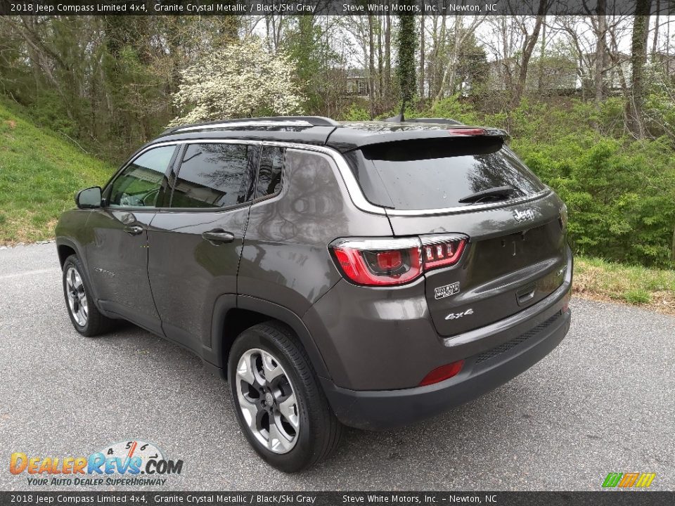 2018 Jeep Compass Limited 4x4 Granite Crystal Metallic / Black/Ski Gray Photo #9