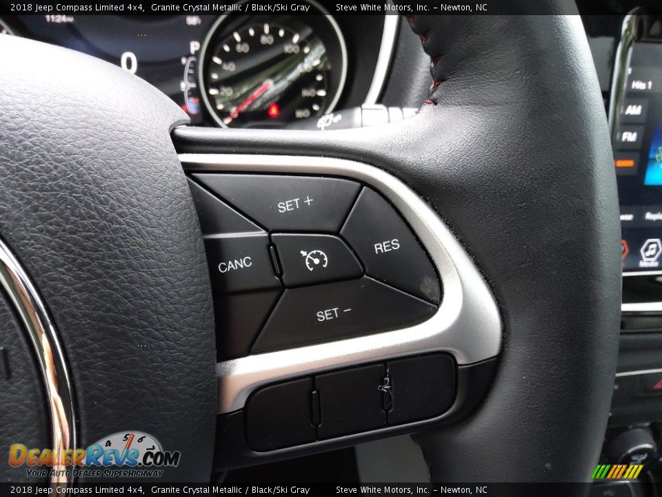 2018 Jeep Compass Limited 4x4 Granite Crystal Metallic / Black/Ski Gray Photo #20