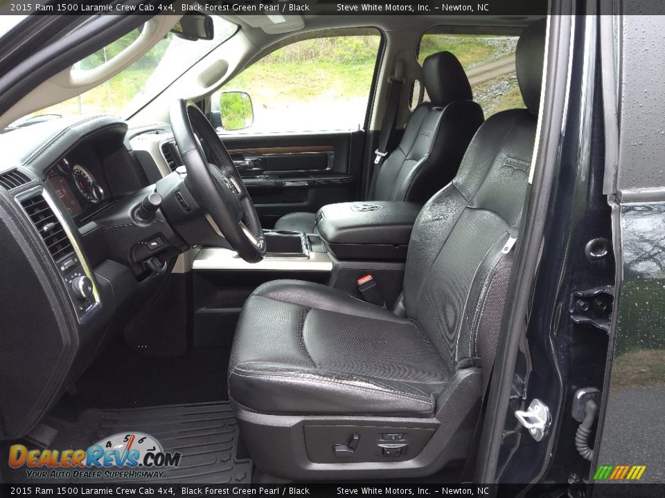 Black Interior - 2015 Ram 1500 Laramie Crew Cab 4x4 Photo #11