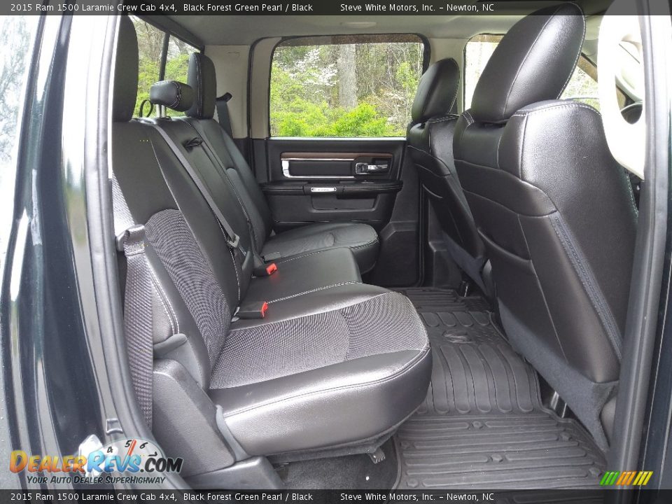 Rear Seat of 2015 Ram 1500 Laramie Crew Cab 4x4 Photo #17