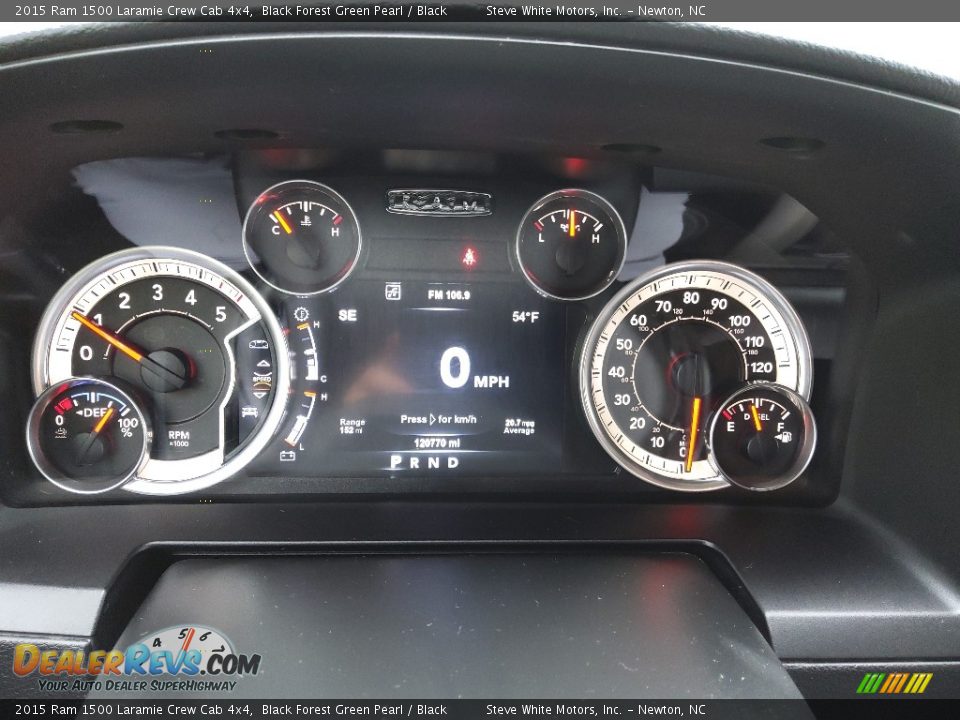 2015 Ram 1500 Laramie Crew Cab 4x4 Gauges Photo #23