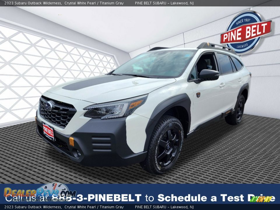 2023 Subaru Outback Wilderness Crystal White Pearl / Titanium Gray Photo #1