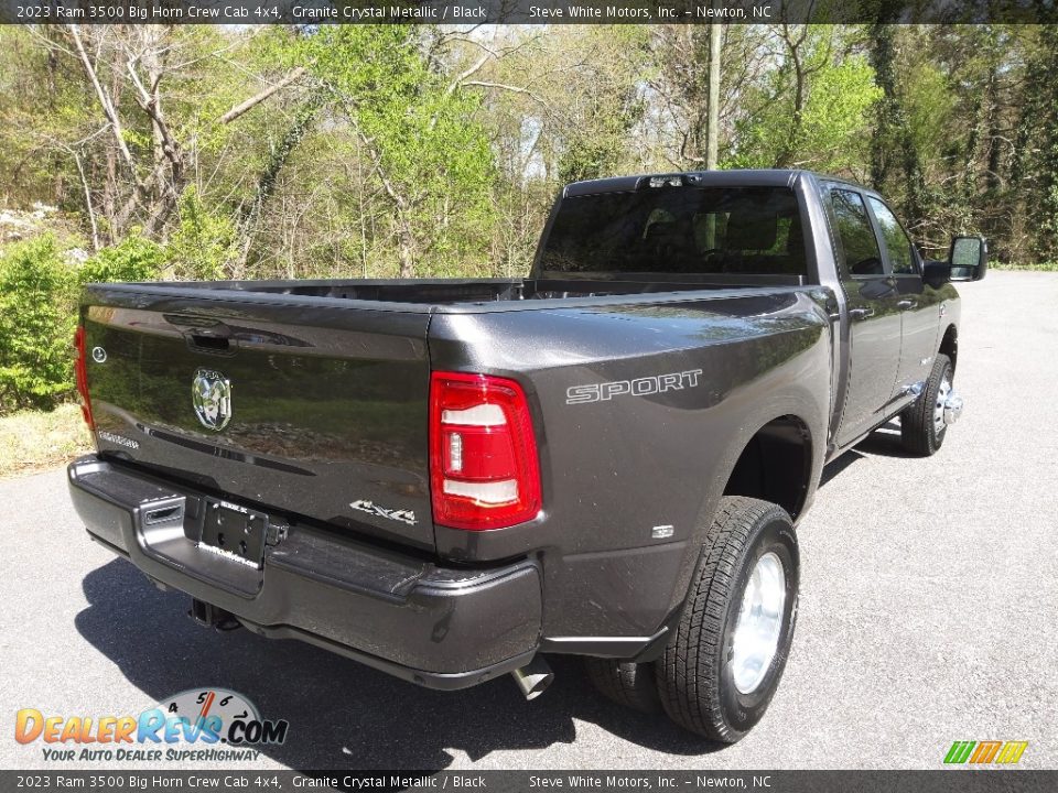 2023 Ram 3500 Big Horn Crew Cab 4x4 Granite Crystal Metallic / Black Photo #7