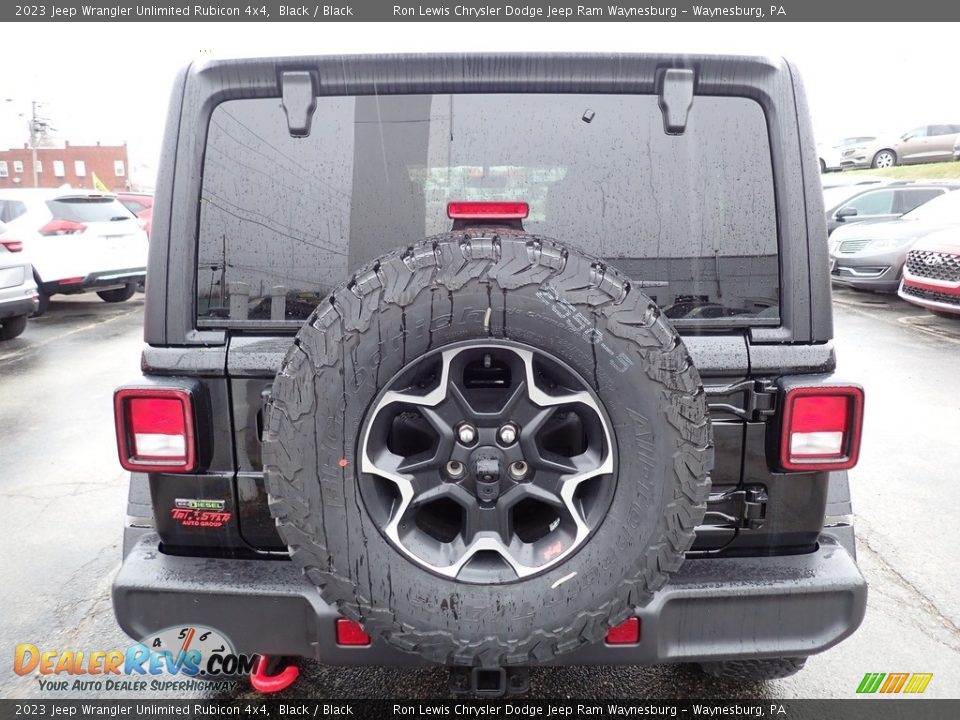 2023 Jeep Wrangler Unlimited Rubicon 4x4 Black / Black Photo #4