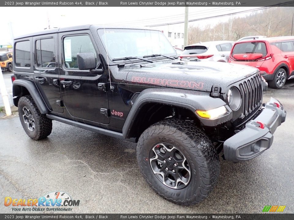 2023 Jeep Wrangler Unlimited Rubicon 4x4 Black / Black Photo #8