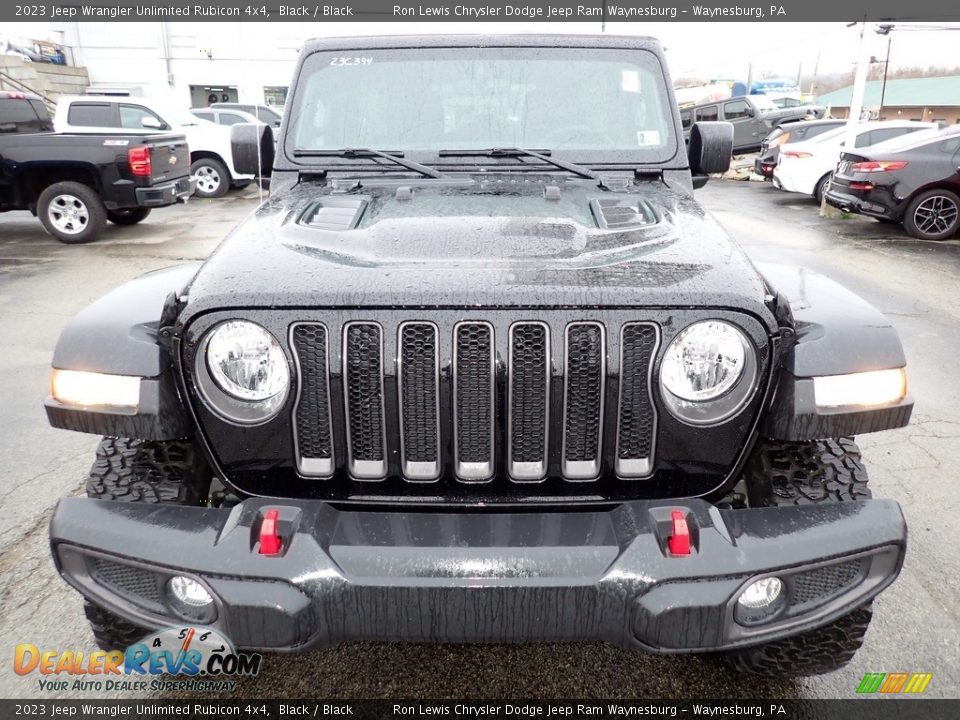 2023 Jeep Wrangler Unlimited Rubicon 4x4 Black / Black Photo #9