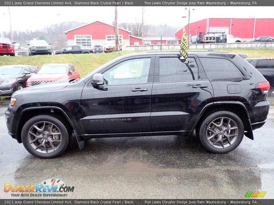2021 Jeep Grand Cherokee Limited 4x4 Diamond Black Crystal Pearl / Black Photo #2