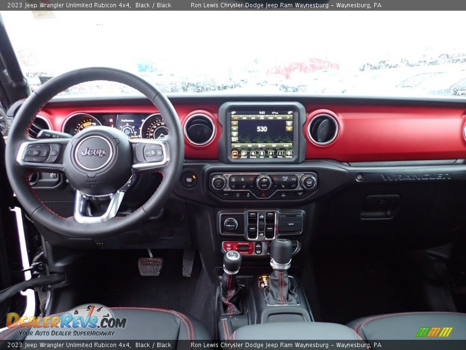 2023 Jeep Wrangler Unlimited Rubicon 4x4 Black / Black Photo #13