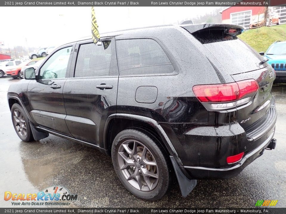 2021 Jeep Grand Cherokee Limited 4x4 Diamond Black Crystal Pearl / Black Photo #3