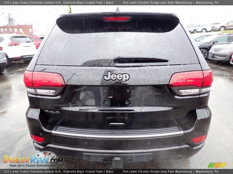 2021 Jeep Grand Cherokee Limited 4x4 Diamond Black Crystal Pearl / Black Photo #4