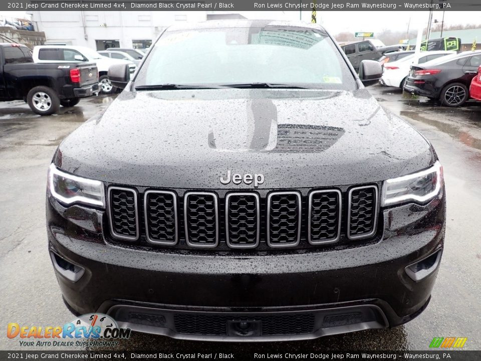 2021 Jeep Grand Cherokee Limited 4x4 Diamond Black Crystal Pearl / Black Photo #9