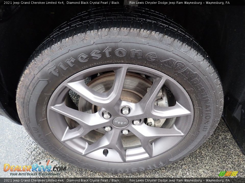 2021 Jeep Grand Cherokee Limited 4x4 Diamond Black Crystal Pearl / Black Photo #10