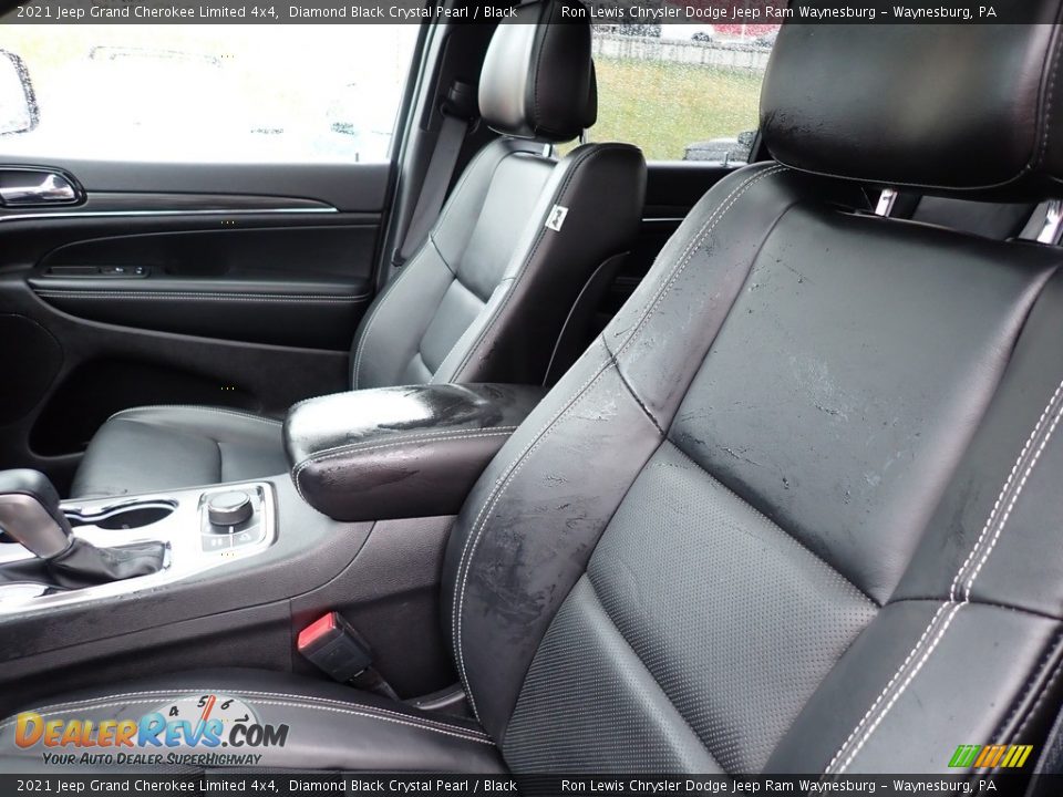 2021 Jeep Grand Cherokee Limited 4x4 Diamond Black Crystal Pearl / Black Photo #11