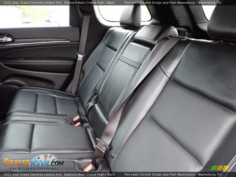 2021 Jeep Grand Cherokee Limited 4x4 Diamond Black Crystal Pearl / Black Photo #12