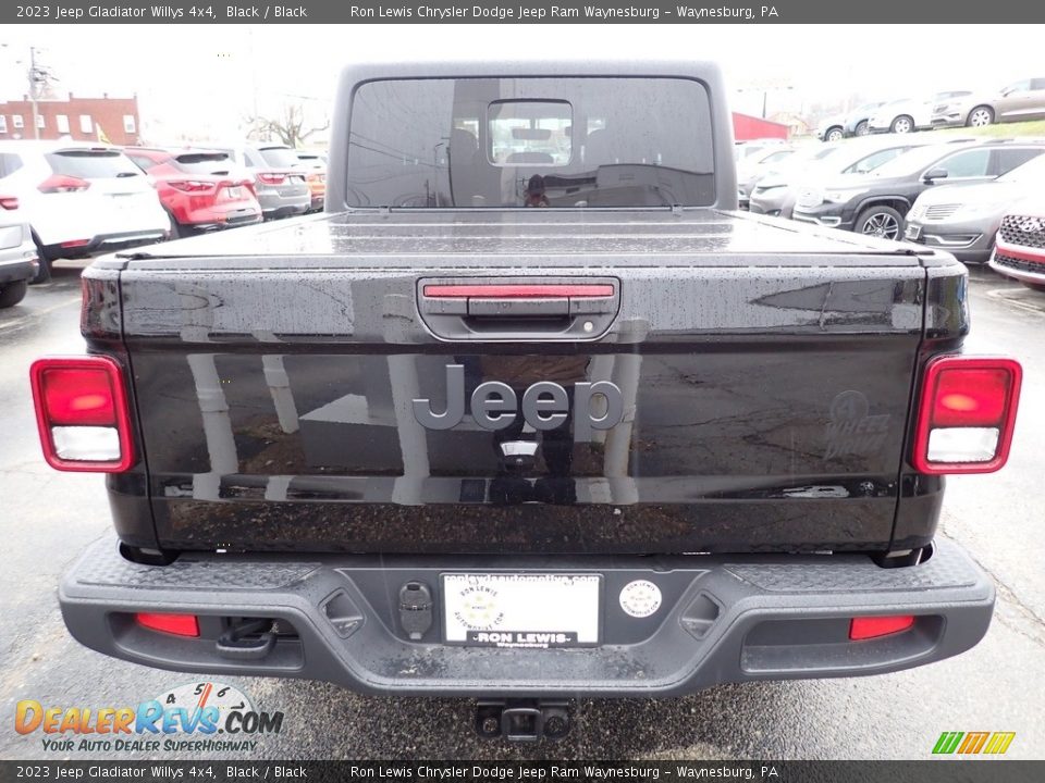 2023 Jeep Gladiator Willys 4x4 Black / Black Photo #4