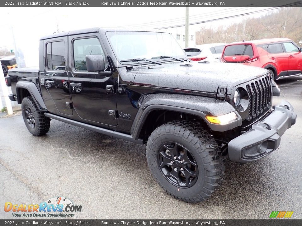 2023 Jeep Gladiator Willys 4x4 Black / Black Photo #8