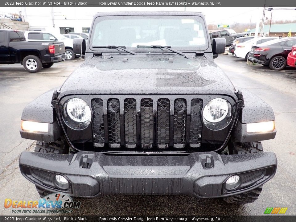 2023 Jeep Gladiator Willys 4x4 Black / Black Photo #9