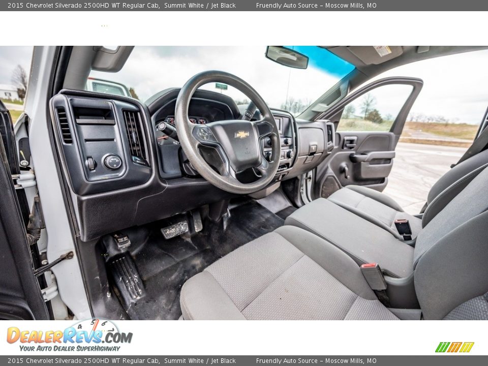 Jet Black Interior - 2015 Chevrolet Silverado 2500HD WT Regular Cab Photo #13