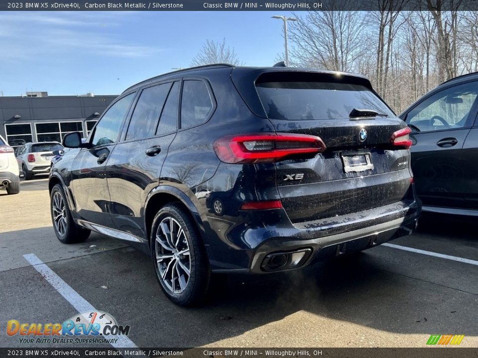 2023 BMW X5 xDrive40i Carbon Black Metallic / Silverstone Photo #3