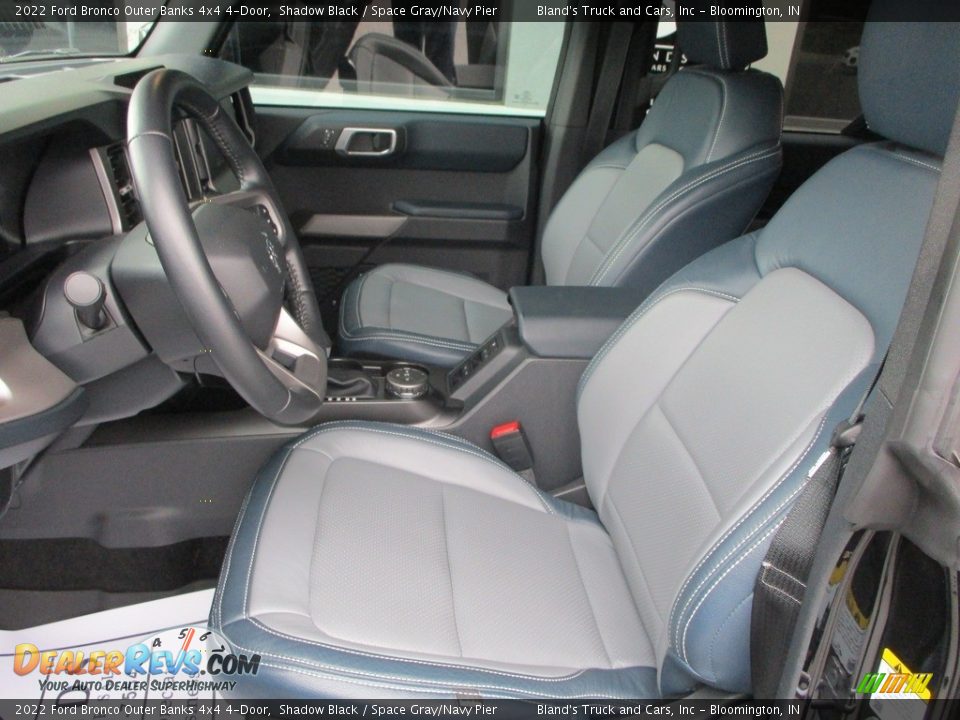 Space Gray/Navy Pier Interior - 2022 Ford Bronco Outer Banks 4x4 4-Door Photo #7