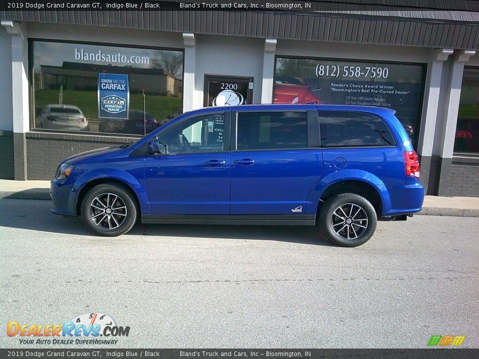 2019 Dodge Grand Caravan GT Indigo Blue / Black Photo #3