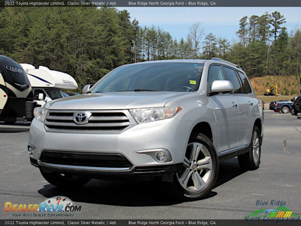 2012 Toyota Highlander Limited Classic Silver Metallic / Ash Photo #1