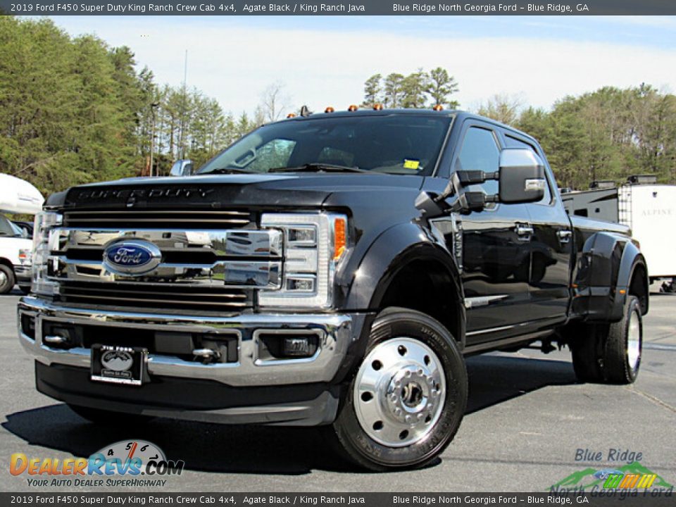 2019 Ford F450 Super Duty King Ranch Crew Cab 4x4 Agate Black / King Ranch Java Photo #1