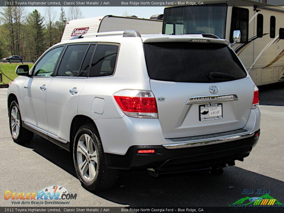 2012 Toyota Highlander Limited Classic Silver Metallic / Ash Photo #3