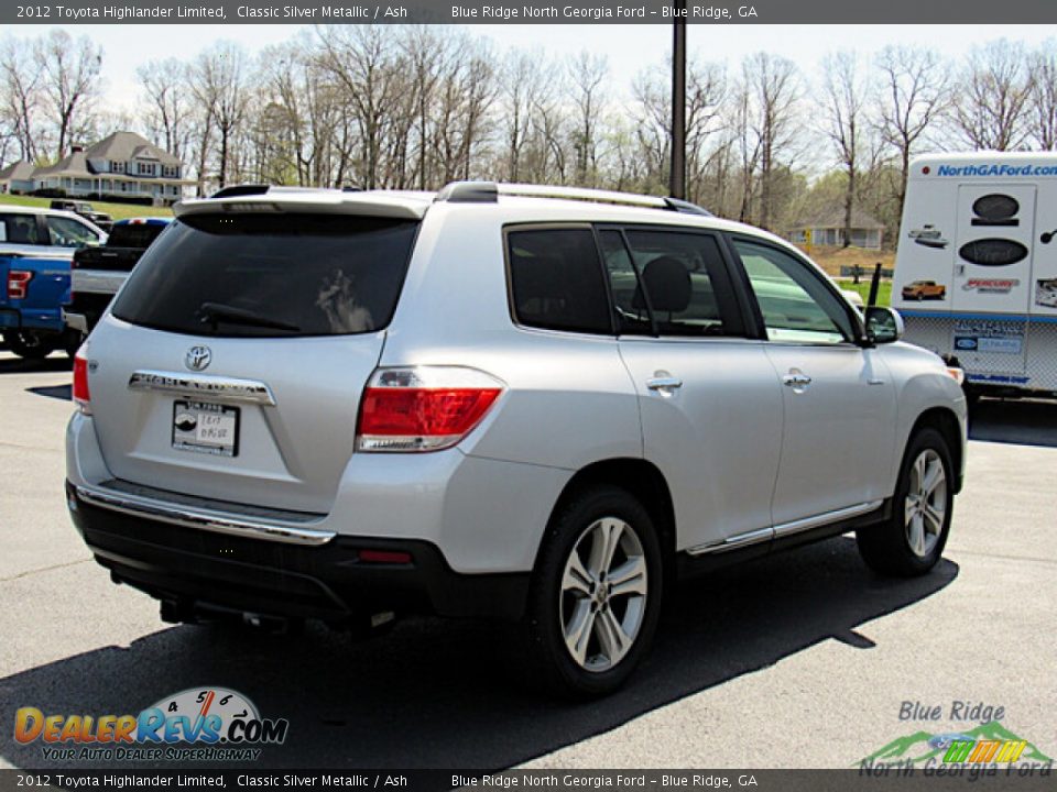 2012 Toyota Highlander Limited Classic Silver Metallic / Ash Photo #5