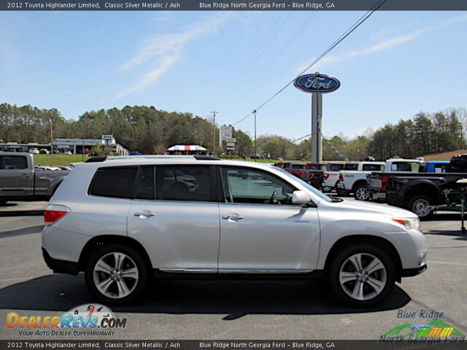 2012 Toyota Highlander Limited Classic Silver Metallic / Ash Photo #6