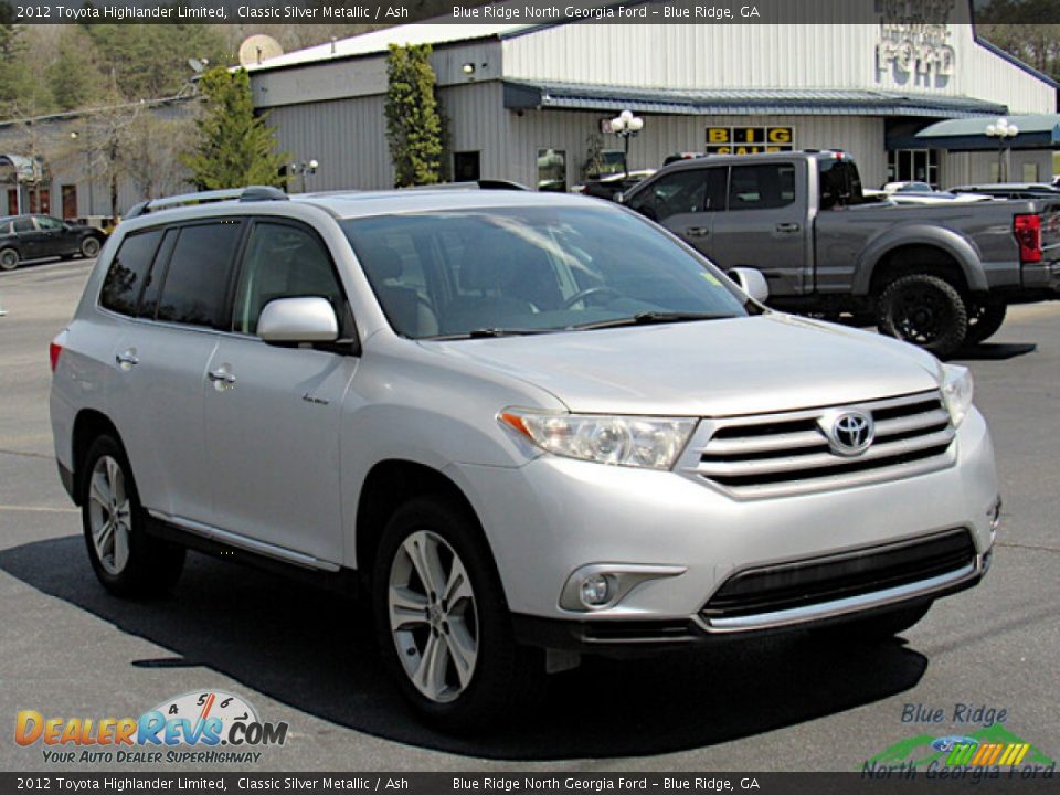 2012 Toyota Highlander Limited Classic Silver Metallic / Ash Photo #7