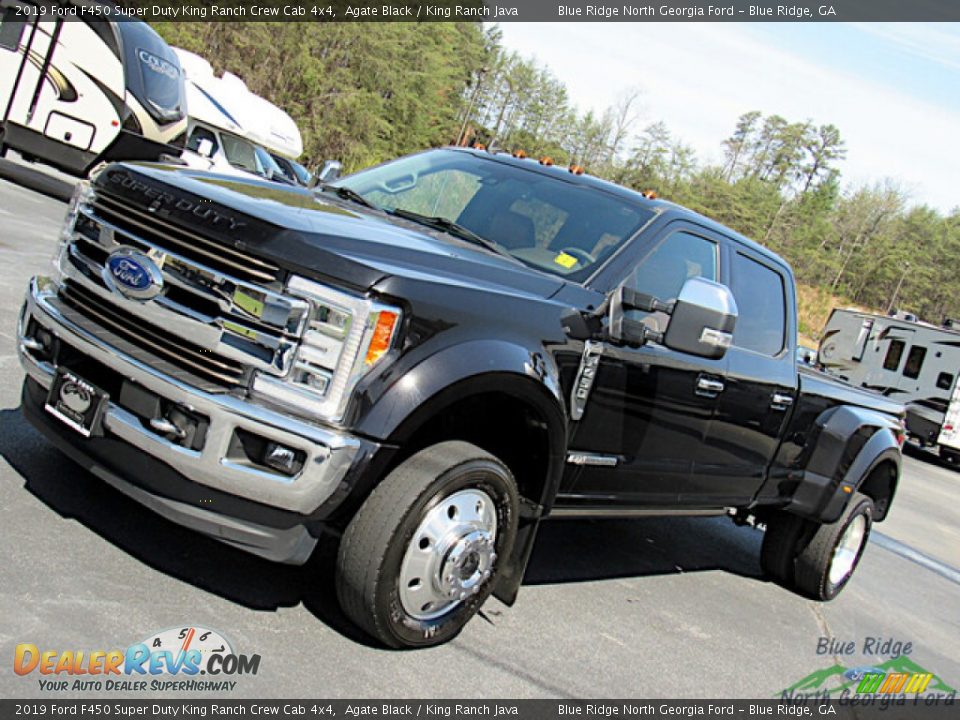 2019 Ford F450 Super Duty King Ranch Crew Cab 4x4 Agate Black / King Ranch Java Photo #27