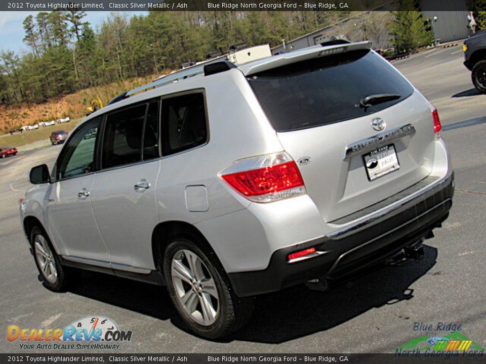 2012 Toyota Highlander Limited Classic Silver Metallic / Ash Photo #27