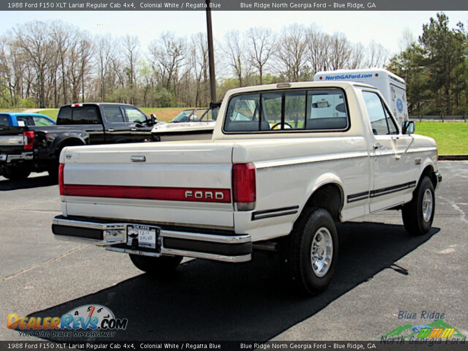 Colonial White 1988 Ford F150 XLT Lariat Regular Cab 4x4 Photo #5