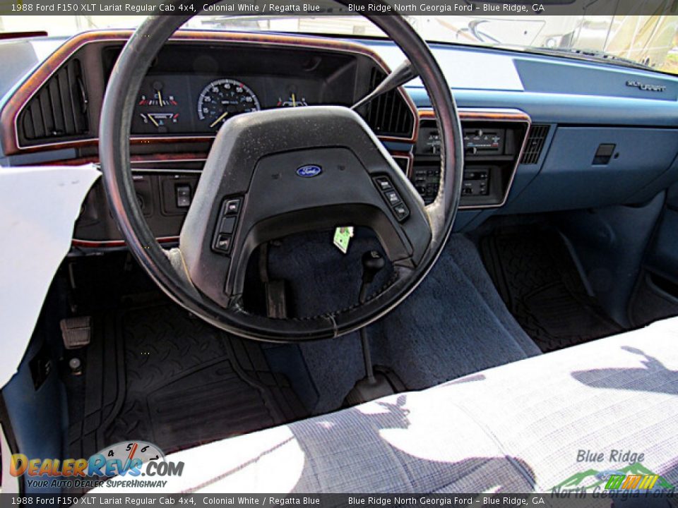 1988 Ford F150 XLT Lariat Regular Cab 4x4 Steering Wheel Photo #13